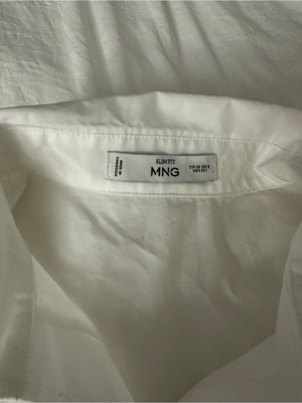 Mango White cinched-waist Button-Up Shirt - Picture 3 of 3
